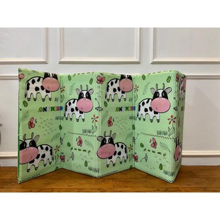 PLAYMAT SHIMANO MATRAS LIPAT ANAK BAYI JUMBO SIZE 200x180CM KARPET LIPAT MATRAS BAYI PLAYMATE KARPET Sugarbaby Foldable Baby Playmat (Nature Series) / Playmat Lipat Anak / Karpet Lipat Bayi / Matras Bayi PLAYMAT KARPET LIPAT MATRAS BAYI PLAYMATE KARPET-Sapi Hijau