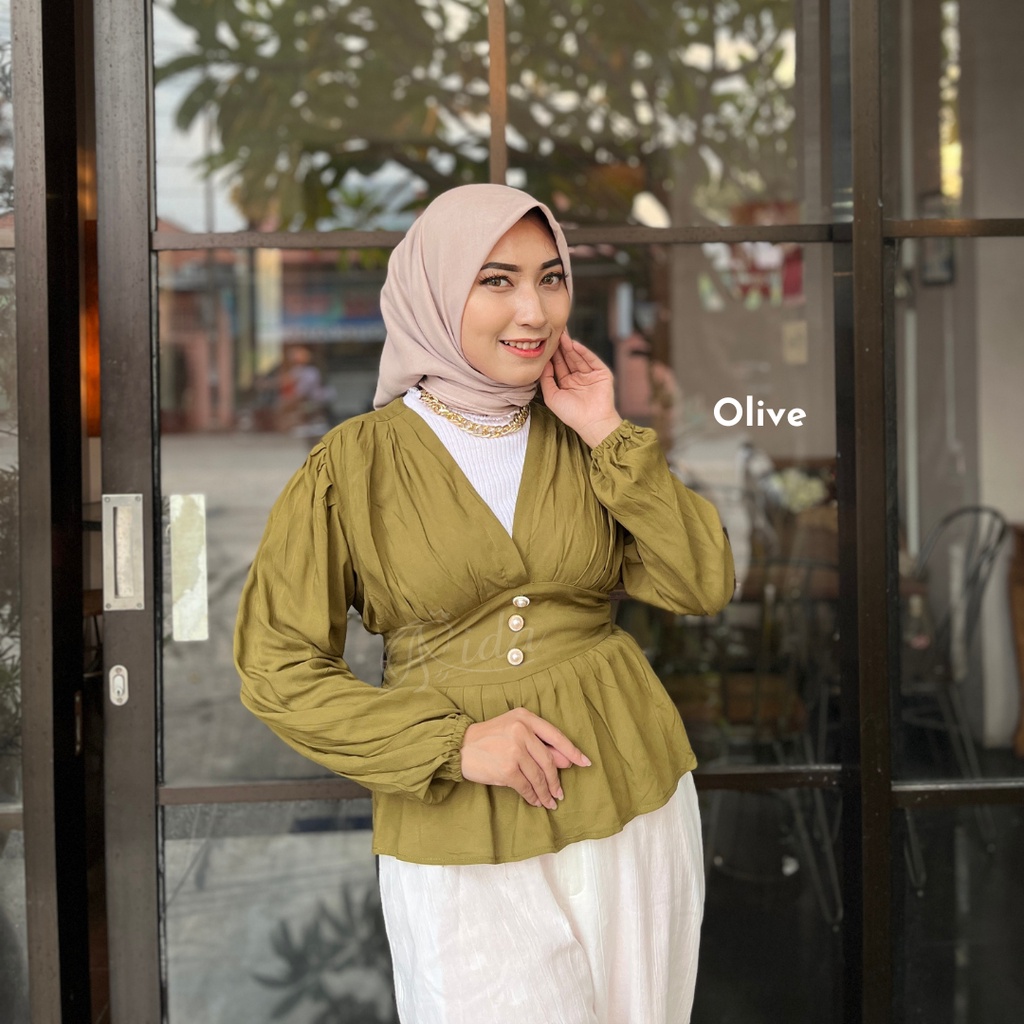 Lily Blouse Rayon Premium Lengan Panjang