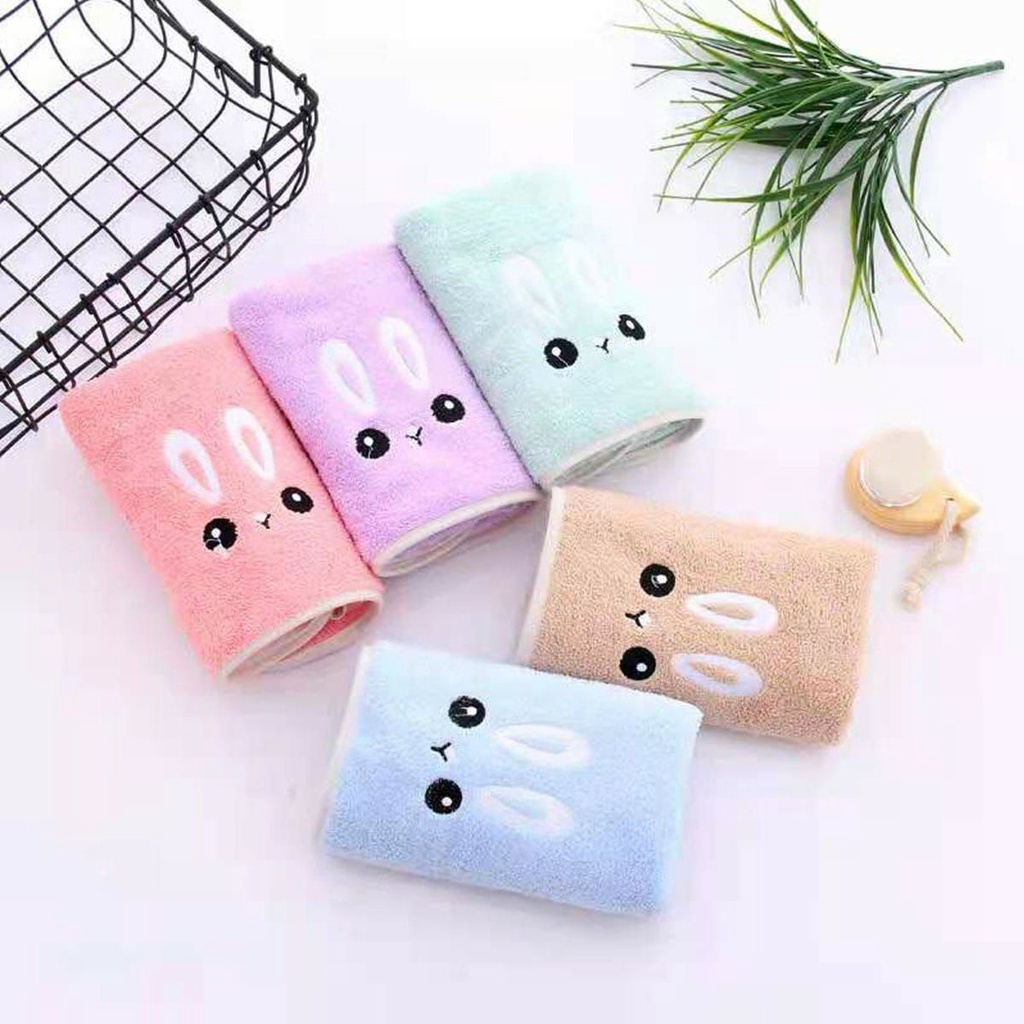 Handuk mandi Dewasa 70x140cm Microbulu Kelinci handuk dewasa handuk bulu daya serap tinggi dan lembut Import
