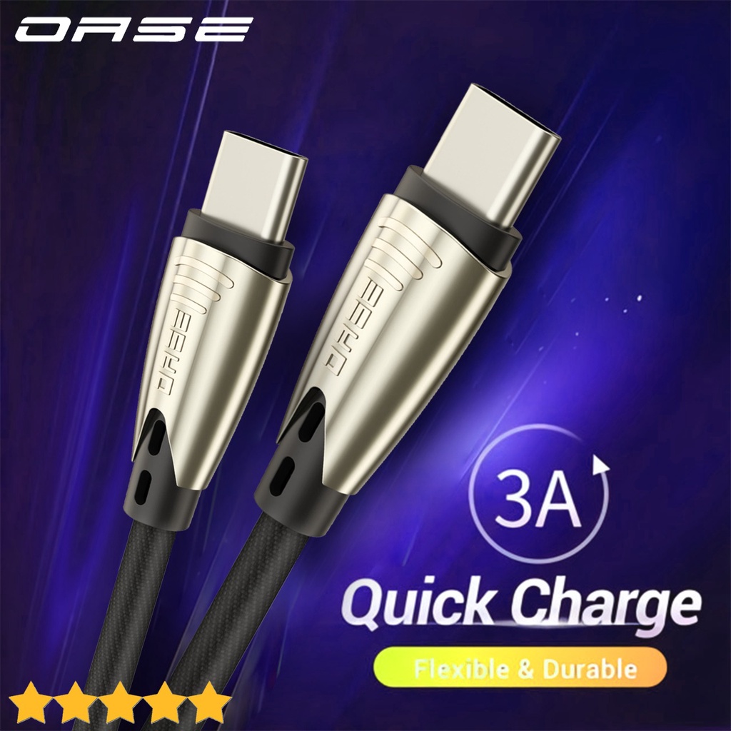 Kabel Charger OASE - OLIKE PowerLine+II USB C to USB C Cable 3ft Model M12C-C