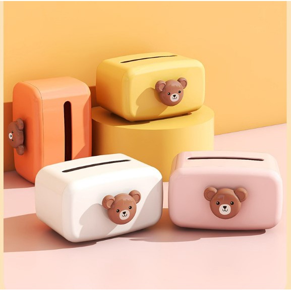 HomiHomi Kotak Tissue Box Organizer Tempat Wadah Tisu - KT006