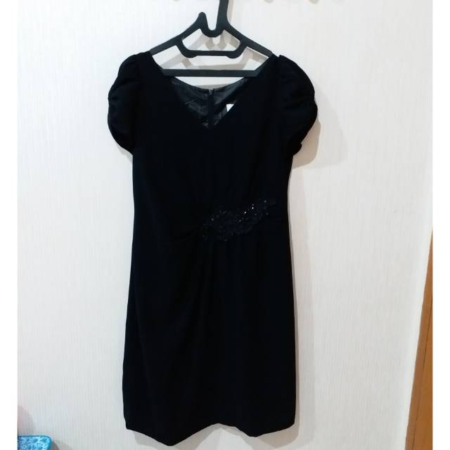 Dress wanita / Dress preloved / Dress hitam / Dress Lyne Halim