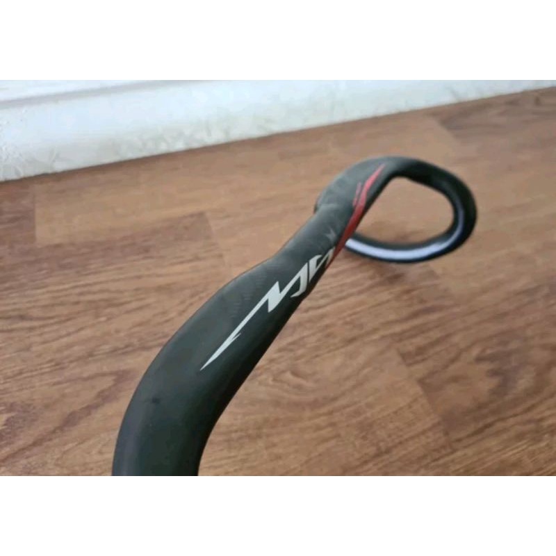 Handlebar Drop Bar MOSSO R07 Aero Pipih Road Bike Alloy Lebar 40-42 CM Black Red Stang Balap Alumunium dropbar roadbike