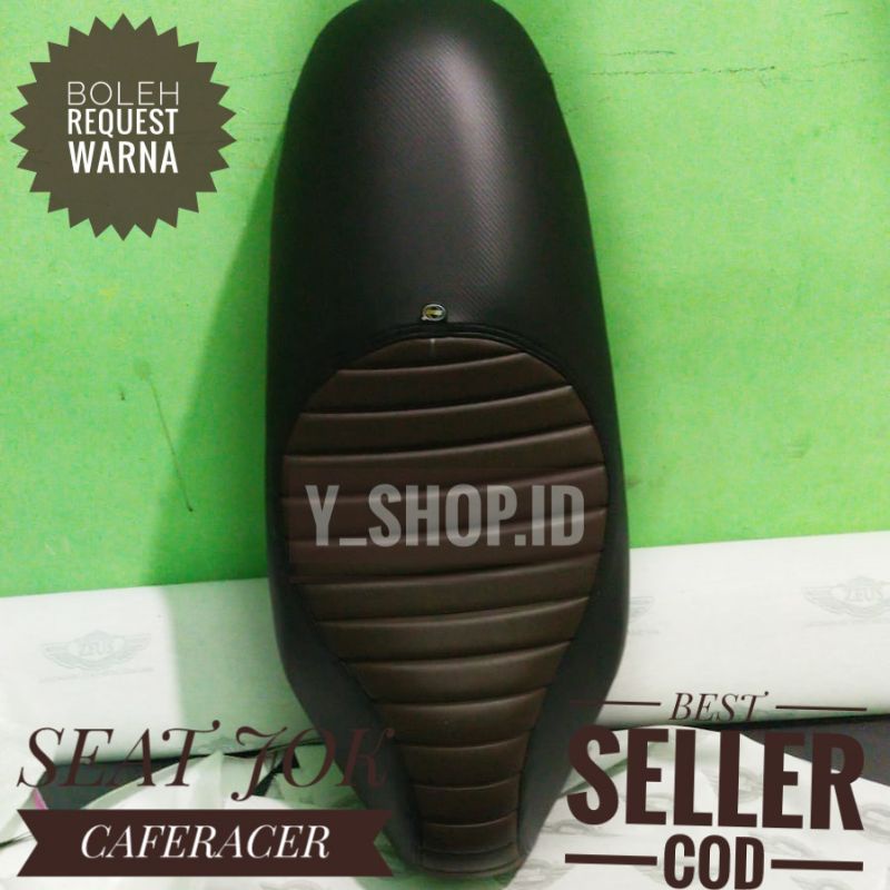 Jok Motor Scoopy Old 2015 2019 Scoopy New 2020 2022 Bahan MBtech Custom Caferacer