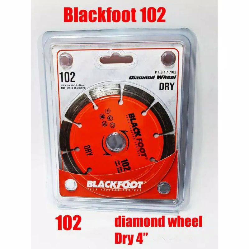 BLACKFOOT Diamond Wheel 4Inch Wet Dry Pisau Potong Keramik Basah Kering Granite Tile - Gerinda