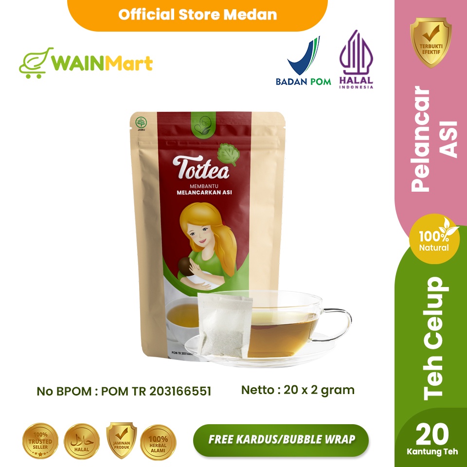 TORTEA Teh Celup Torbangun Teh Pelancar ASI Booster Tea Herbal Untuk Ibu Menyusui