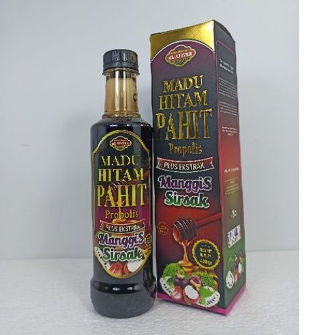 Madu Hitam Pahit Propolis Plus ekstra Sirsak Manggis Al Afiyah Isi 470 gr