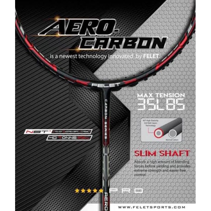 Raket Badminton Felet Aerocarbon