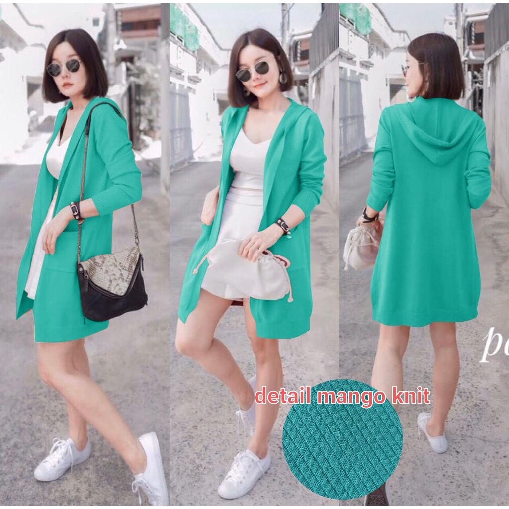 O2 Fashion / Cardi Hodie knit / bisa cod