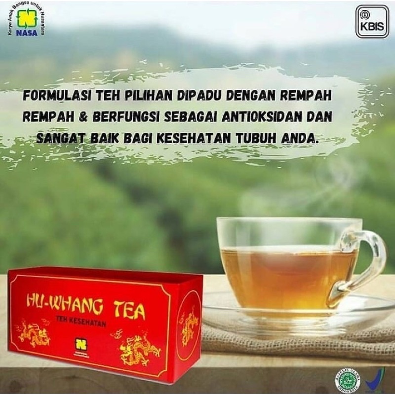 

HU-WHANG TEA-Solusi Perut Buncit/HWT Nasa Original BPOM