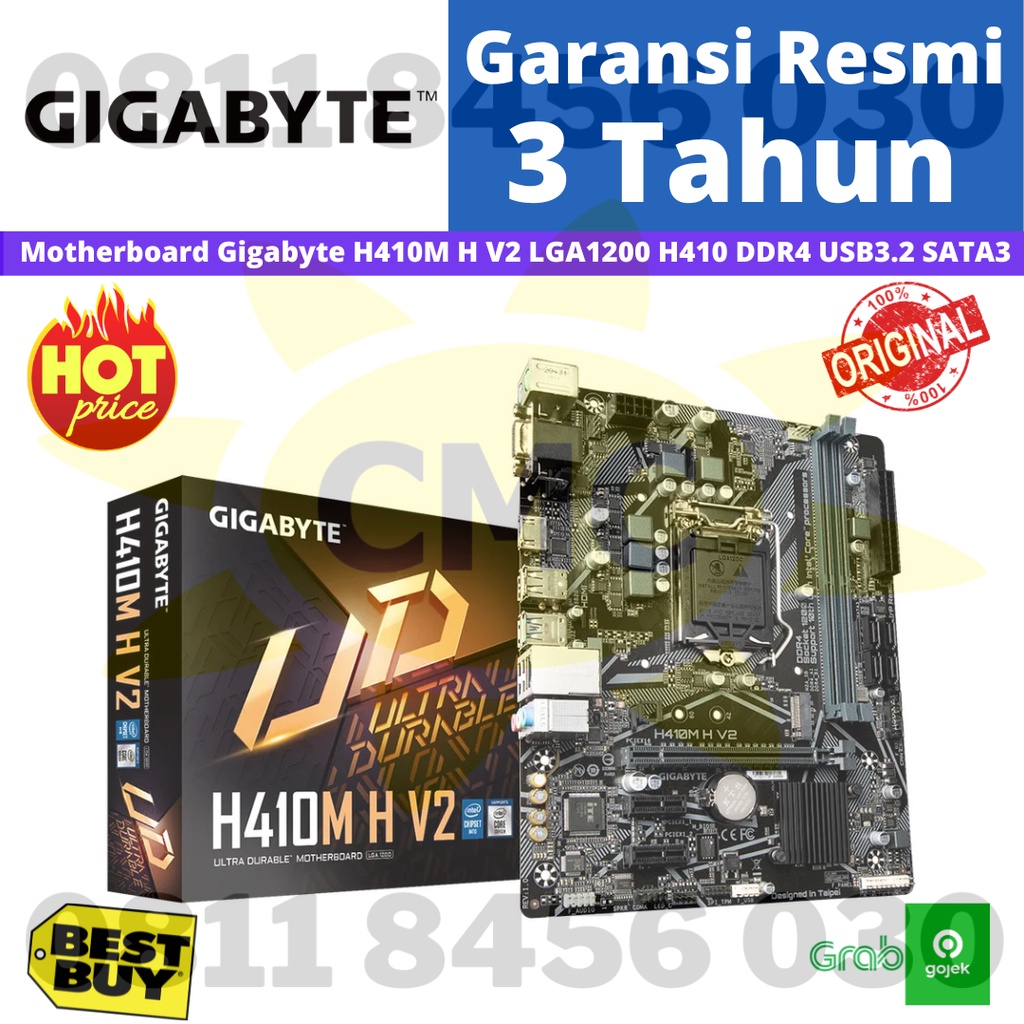 Motherboard Gigabyte H410M H V2 LGA1200 H470 DDR4 USB3.2 SATA3