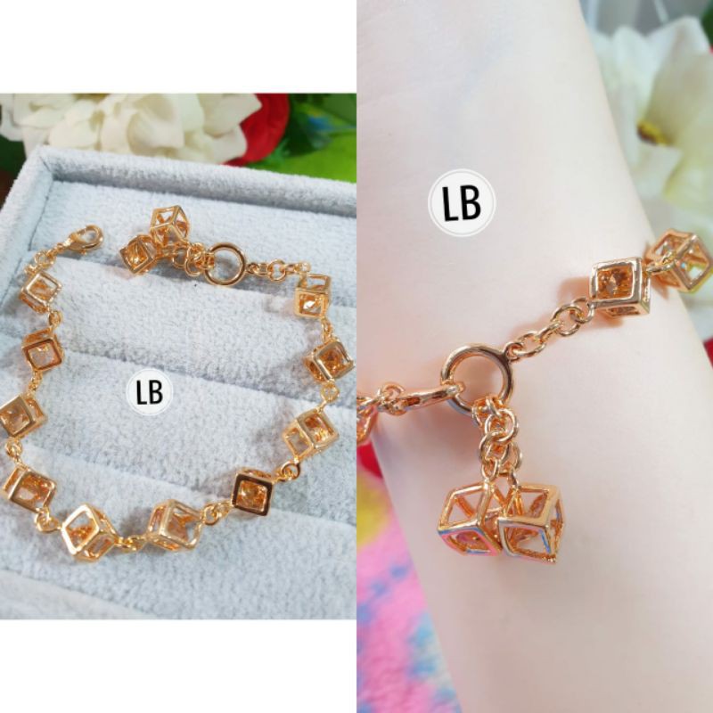 Gelang Dadu Xuping Kristal Berwarna N09032000