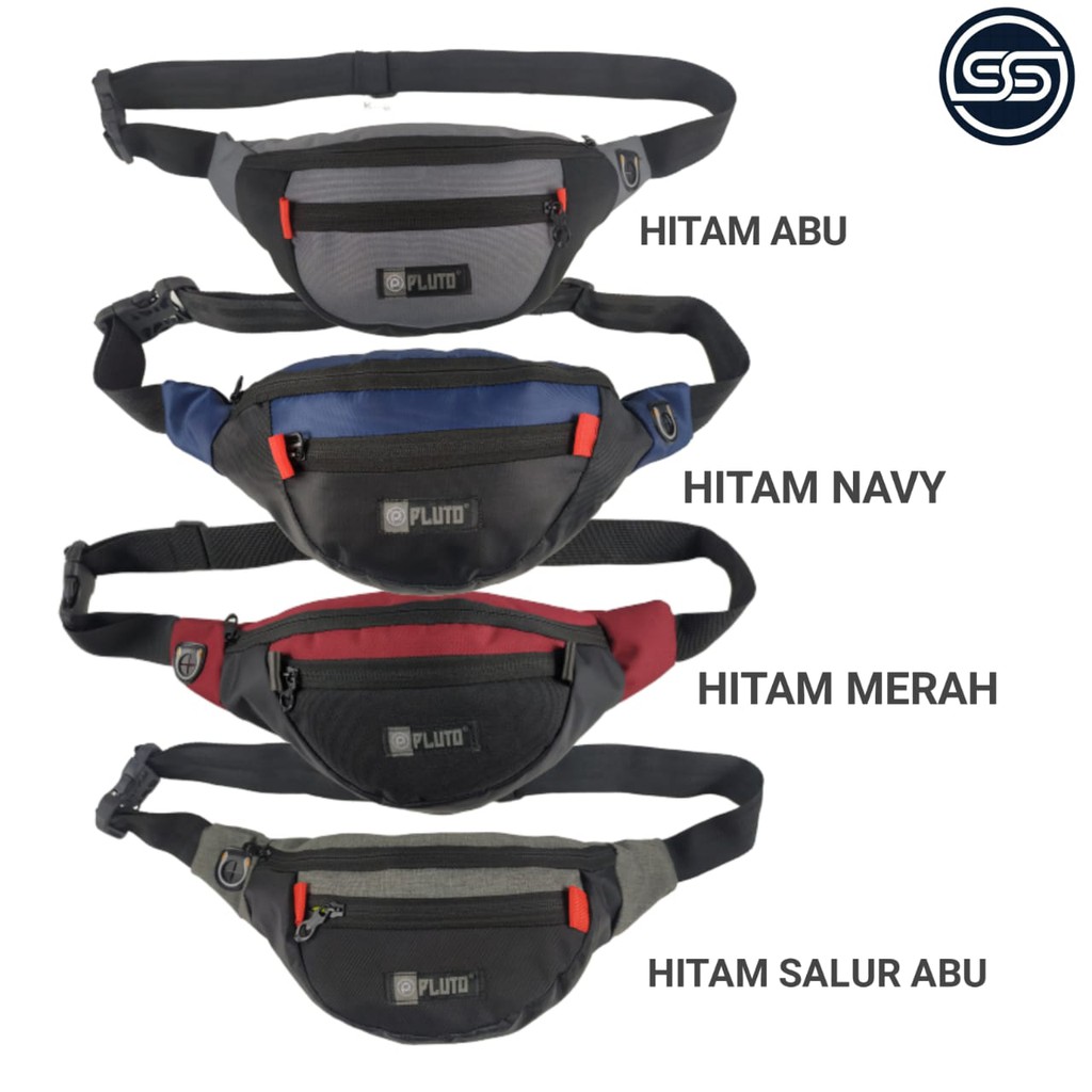 100% ORIGINAL - TAS SELEMPANG PRIA WAIST BAG SIMPLE PRIA SLING BAG GADGET DISTRO PRIA PLUTO - SPS