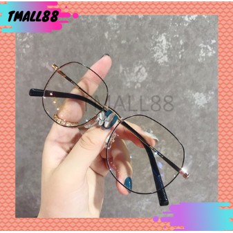 ♥TMALL88♥ Kacamata Baca Frame KM100 Anti Radiasi Metal Gaya Retro / NO MINUS