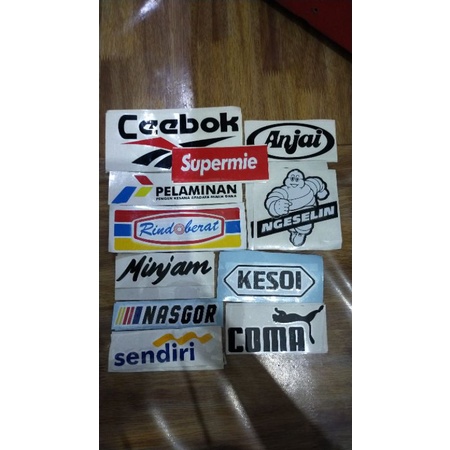 Sticker cutting plesetan