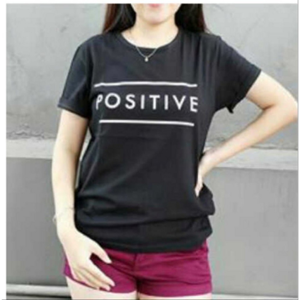 TSHIRT KAOS WANITA LADIES POSITIVE