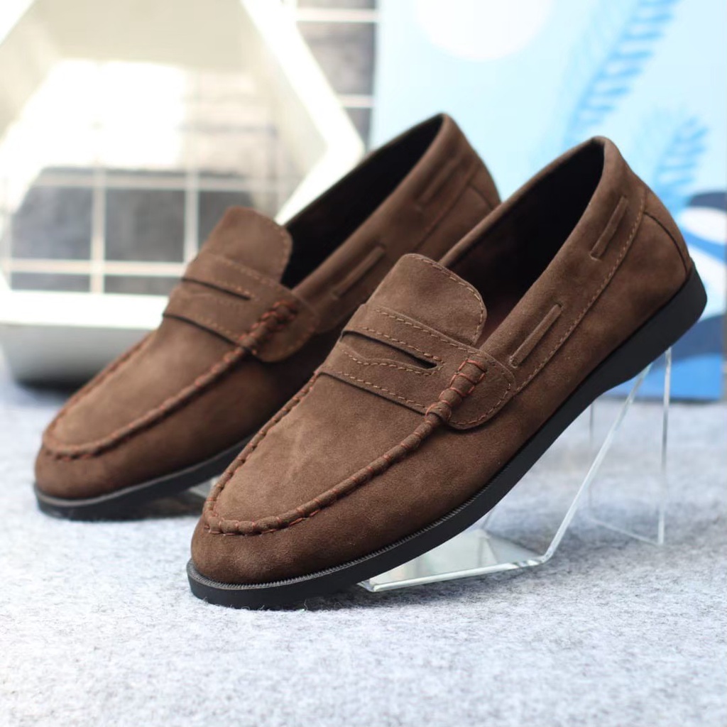 SEPATU KASUAL SLIP ON PRIA SUEDE LOAFER BOI PREMIUM ORIGINAL FORMAL CASUAL SEPATU PANTOFEL SLIP ON PRIA NYAMAN || SLIP ON PRIA PANSUS 2022