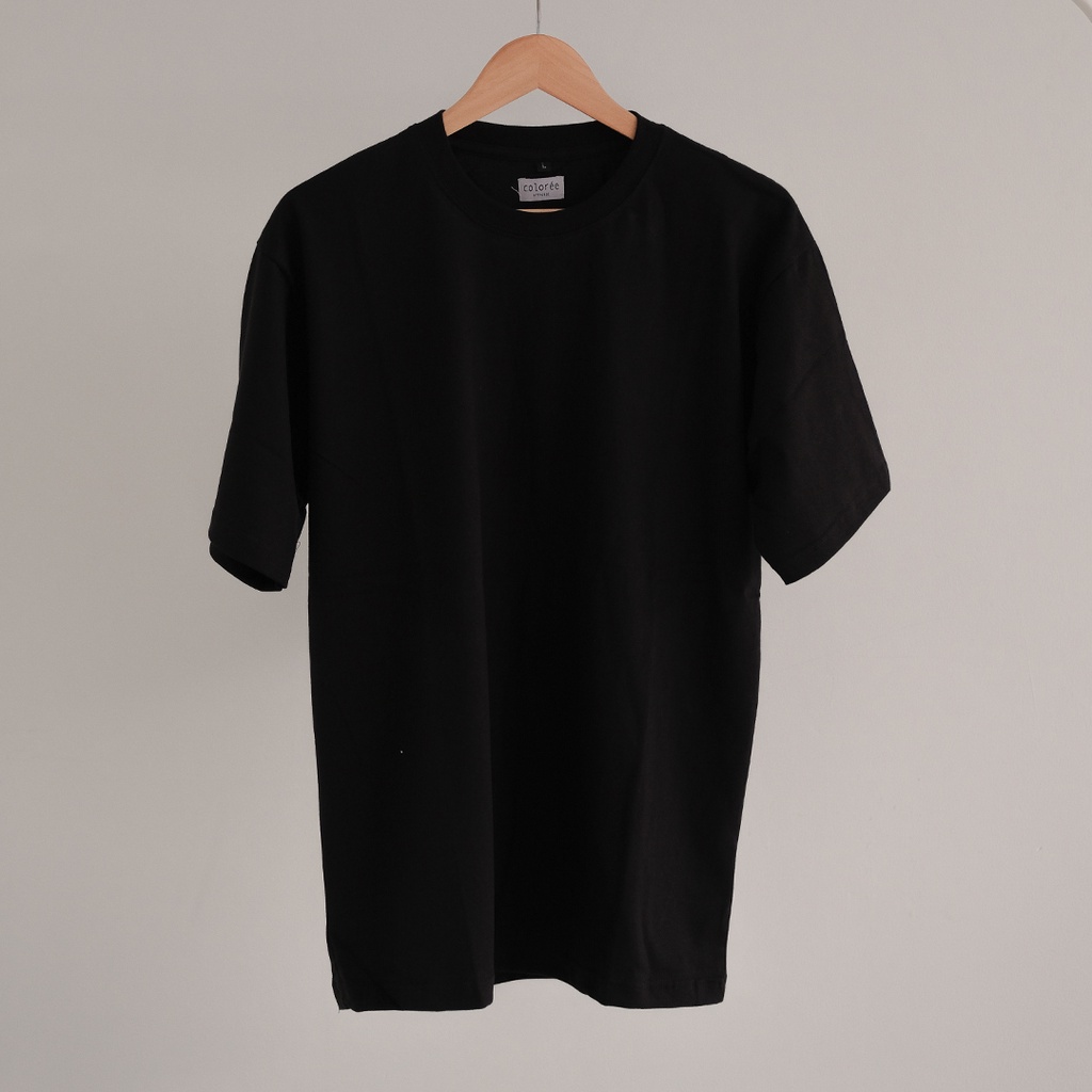 Kaos Oversize 20s / Kaos Polos oversize Coloree - Premium 20s Black