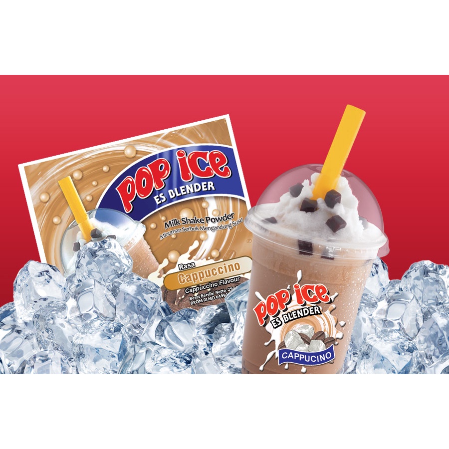 

Pop Ice Minuman Serbuk Instan Rasa Cappuccino Kemasan Sachet 25gr ( 1 Renceng = 10 Sachet )