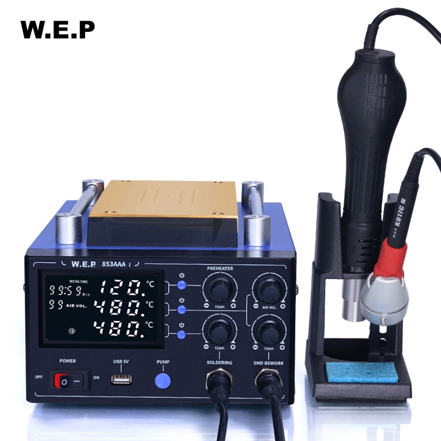 WEP 853AAA I 3-in-1 Screen Separator Soldering Station &amp; Blower Uap