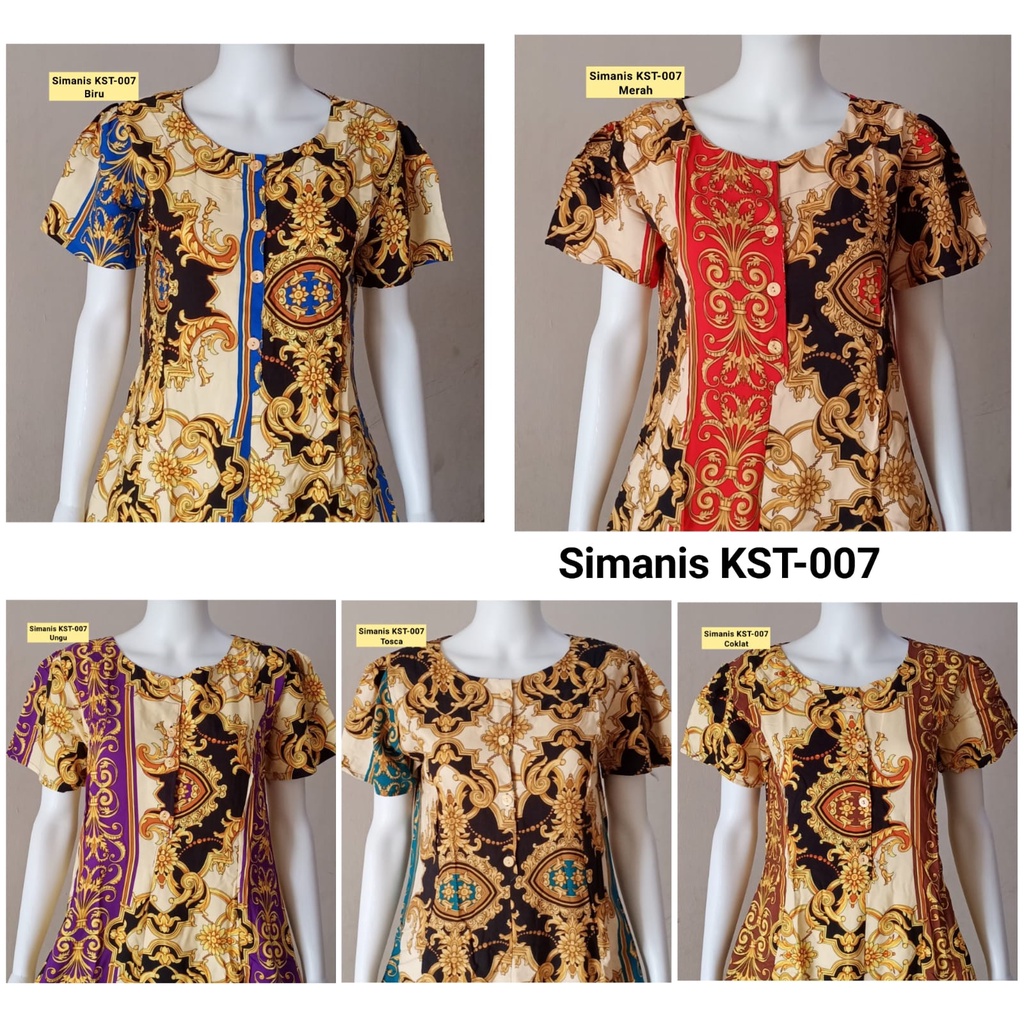 AS - Daster Kuda Mas DS Simanis LD 96 - 110cm Busui Batik Kudamas