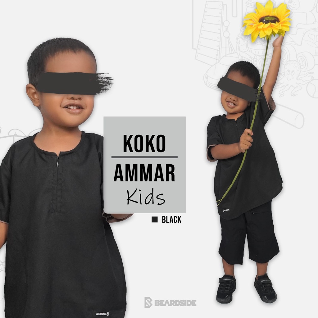 Koko Kids Bahan Katun Madina : Koko Kids Ammar Bearside