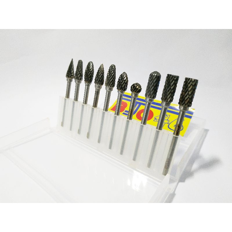 Mikhaeladsport Mata Bor Tuner Cuner Set Bagus Rotary Burr Tungsten Carbide Mini Grinder Drill Cuner