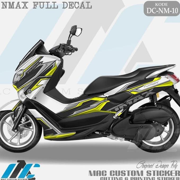 =====] Promo DC NM 10 - STICKER DECAL FULL BLOK NMAX PUTIH - STIKER NMAX OLD