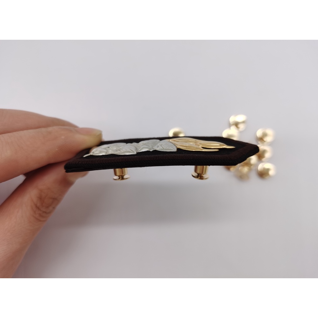 Kancing Knop Gold Manset 8mm Ring Snap Pengaman Paku Pin Jambu Image 5