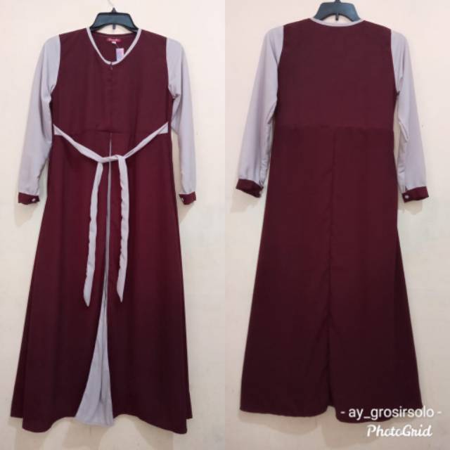 GAMIS KOMBINASI 2 WARNA
