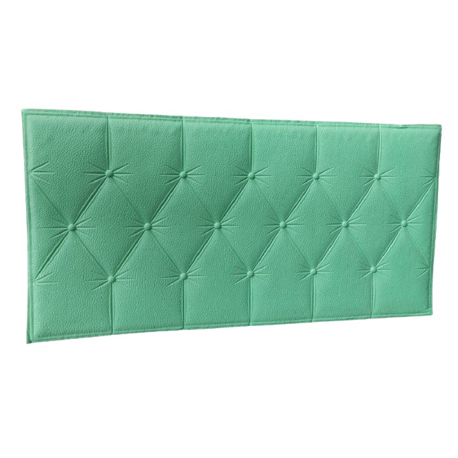 [1KG=24PCS] MGM Wallpaper Dinding Foam 3D Sticker Dinding Bata / Headboard 514 515 517 518-HEADBOARD L.GREEN