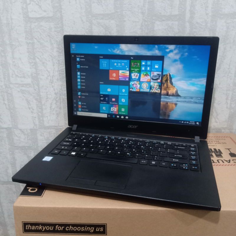 Laptop Acer Travelmate P2410 Cor i5-8250U Gen 8 Ram 8GB HDD 1TB Ultra HD 620 Win.10 Siap pakai