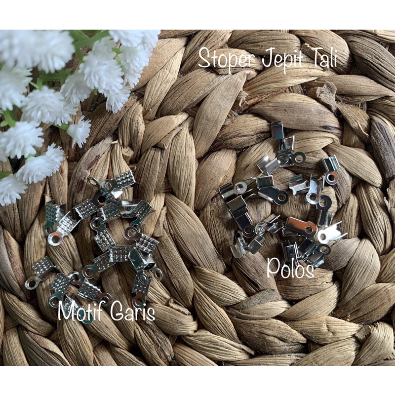 50 pcs/ Stoper Jepit Ujung Tali 2mm-3mm