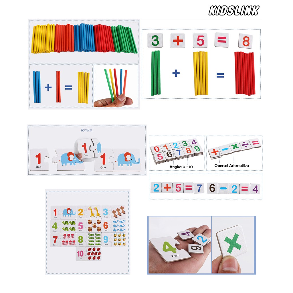 Mainan Edukasi Edukit  Toys  Bermain Belajar Matematika Math Enlightenment  Puzzle