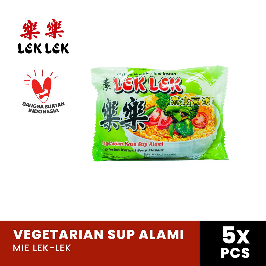 

Mie Lek-Lek Vegetarian Sup Alami [5 PCS]