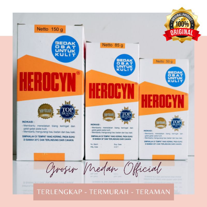 HEROCYN BEDAK TABUR BIANG KERINGAT GATAL GATAL ANAK BAYI DAN DEWASA