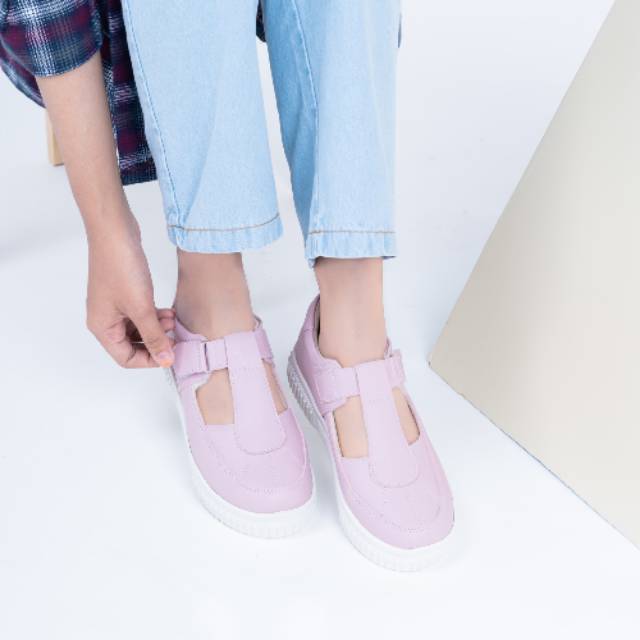 Faye Purple Sneakers / Sepatu Wanita / Slip on / Sepatu Sneakers