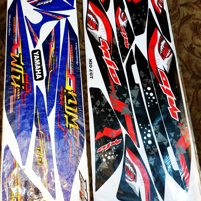 striping sticker stiker lis body bodi stiker motor variasi mio J