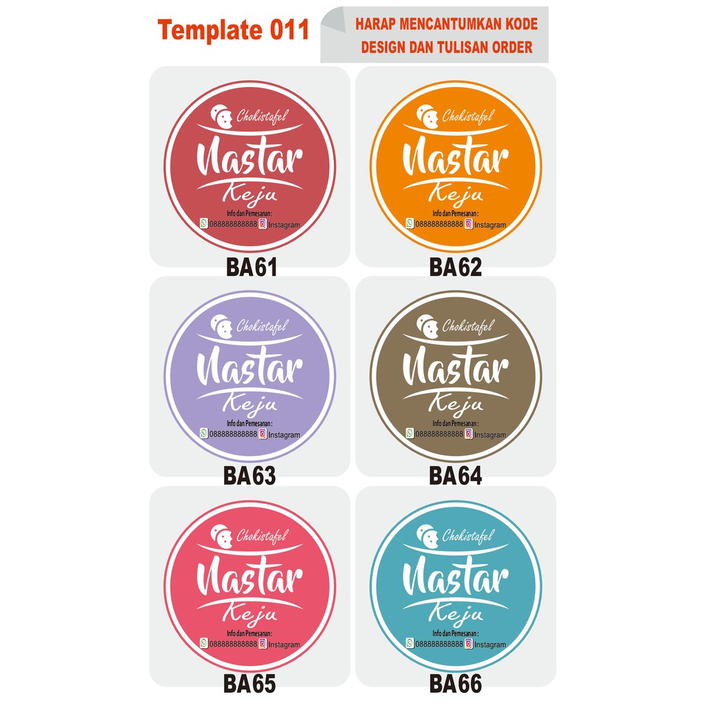 

Jasa Design Stiker Label / ID Card / Label kemasan
