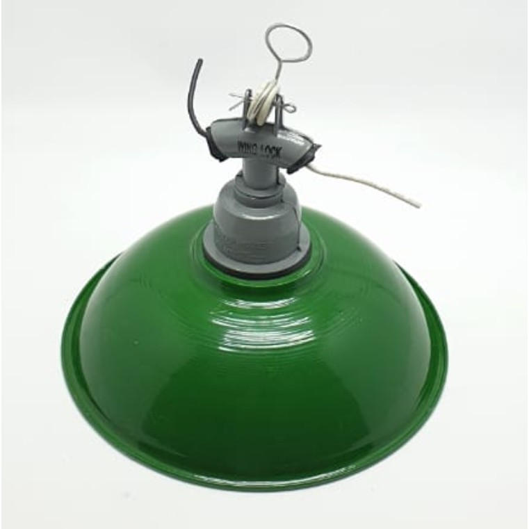 SET Kap Lampu Jalan 19cm + WL Fiting Lampu WD E27 Besi Keramik Kbl Tembaga