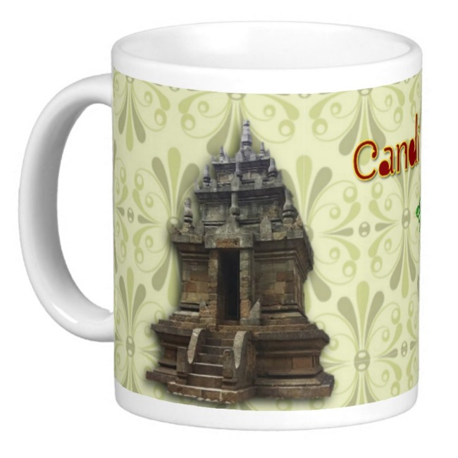 Mug Keramik Cetak Candi Cangkuang