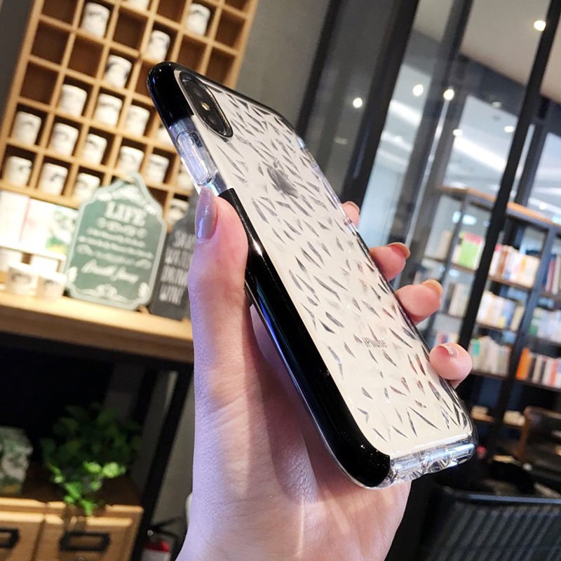 Premium case Iphone 11 Pro 6 6 Plus 7 8 7plus X XS Diamond Pattern Bahan Silikon Lembut Untuk