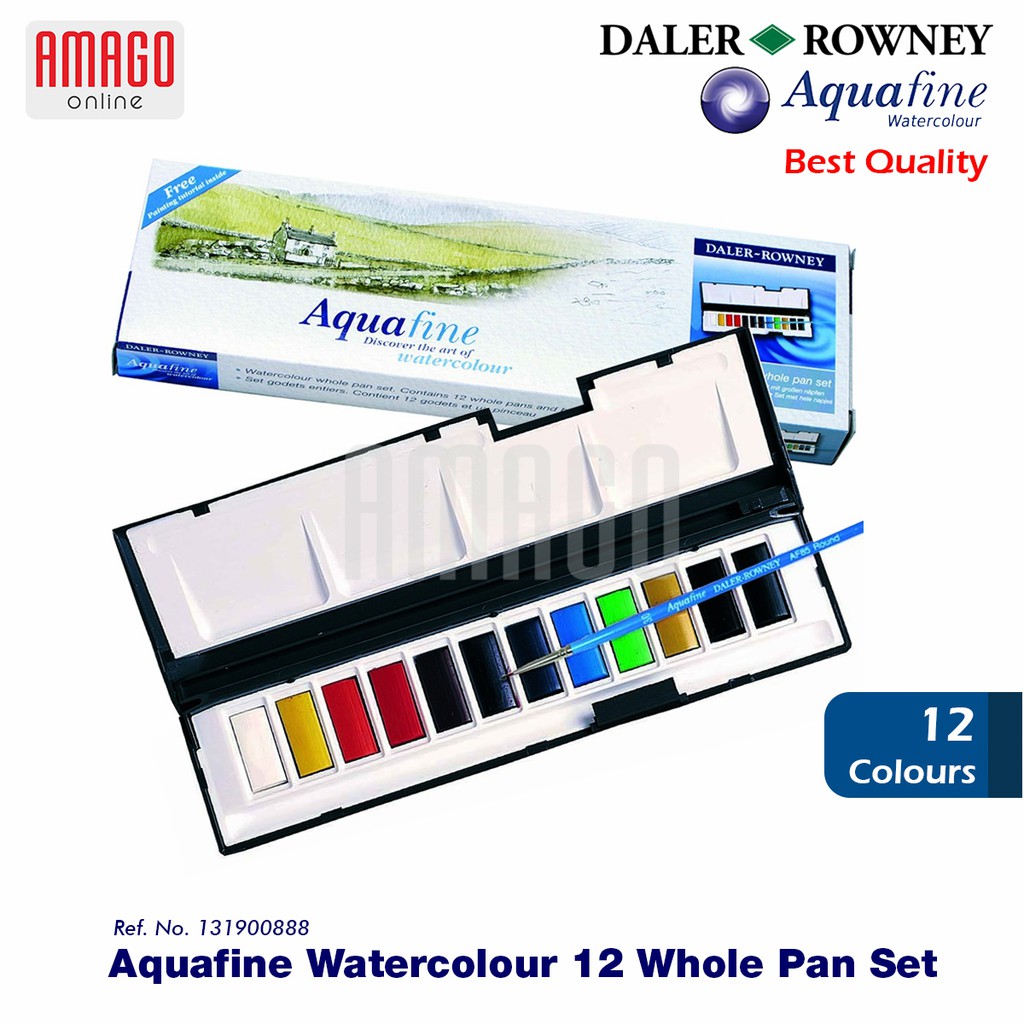 

Cat Air Lukis DALER-ROWNEY Aquafine 12 Whole Pan Watercolour - 131900888
