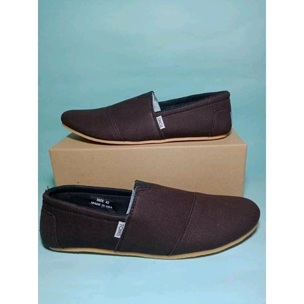 Garansi Sepatu Slip On Pria Casual Kanvas - Sepatu Slop Pria Slip On Murah