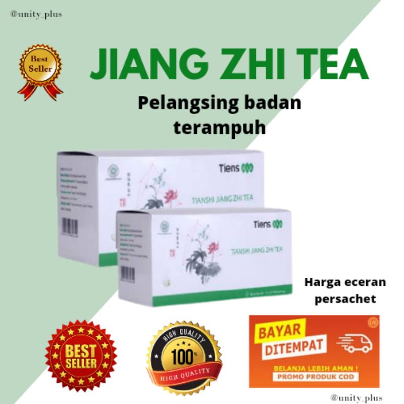 [COD] PELANGSING BADAN TERAMPUH JIANG ZHI TEA || eceran persachet ||