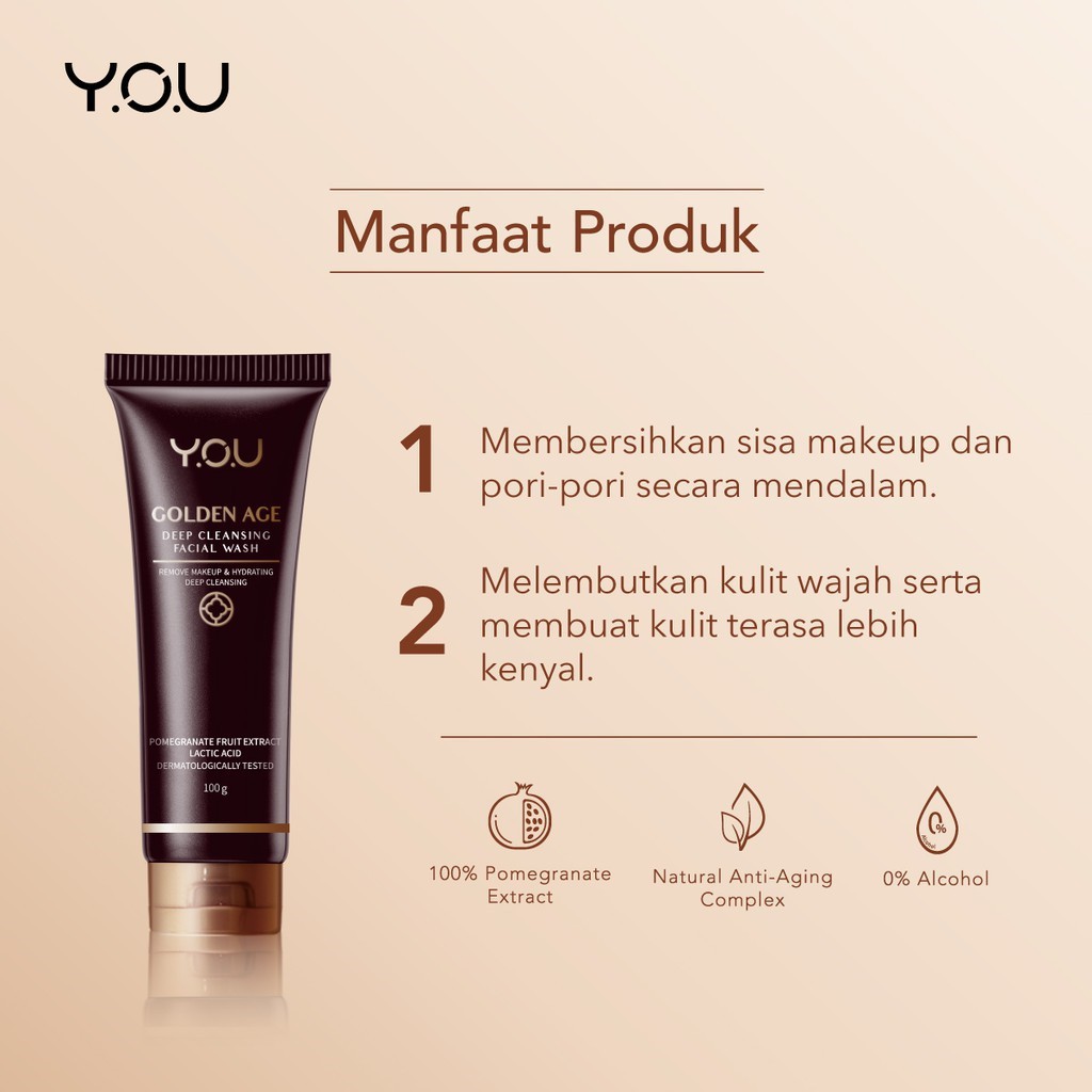 Y.O.U Golden Age Deep Cleansing Facial Wash[Deep Pore Cleansing &amp; Removes Makeups]