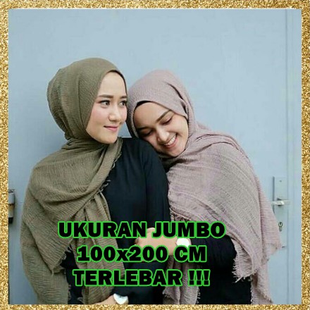 PASMINA CRINKLE MURAH SHAWL / HIJAB PASHMINA CRINKLE RAWIS KUSUT NEGRO SHAWL CRINCLE CRINCKLE IMPORT A28 PART 2