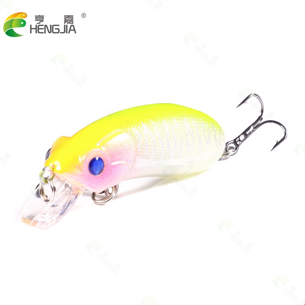 HENGJIA New 1Pcs Crankbait Umpan Pancing 6cm/9.8g Swimbait Minnow Fishing Lure Ikan Diving 0.3-1.5m