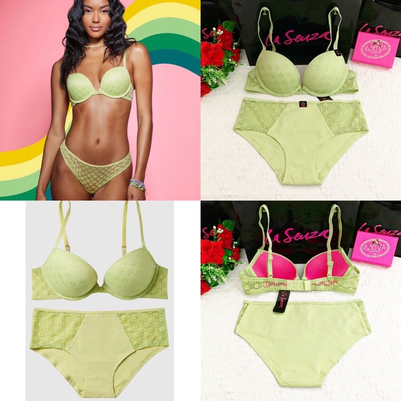 Jual La Senza Original Bra Set Remix Cotton Push Up Margarita Shopee Indonesia 