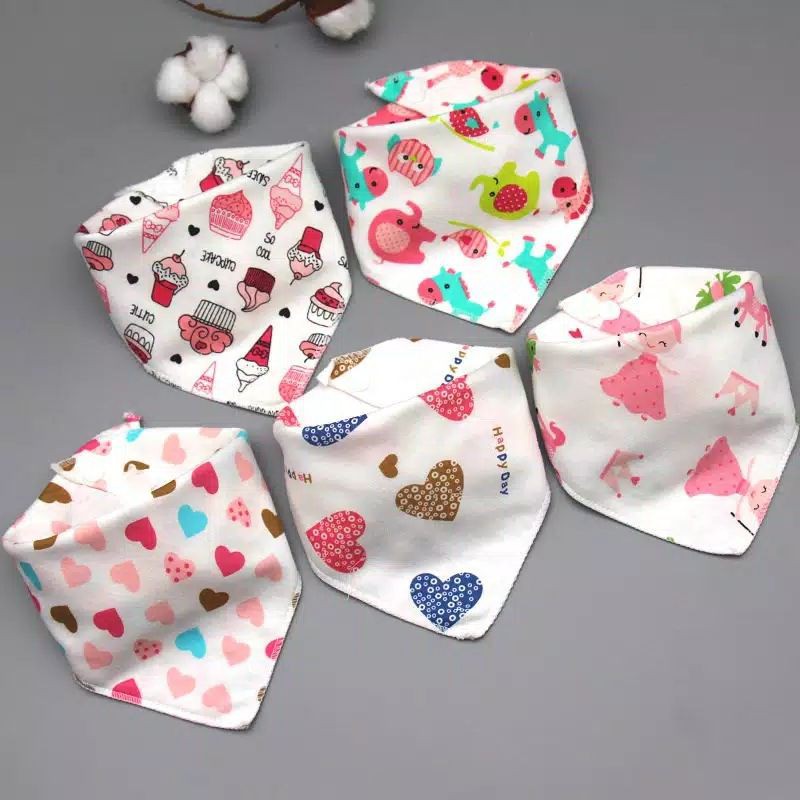 sapu tangan bayi slubber anak slabber bayi handuk iler bahan katun kaos / Celemek Bayi